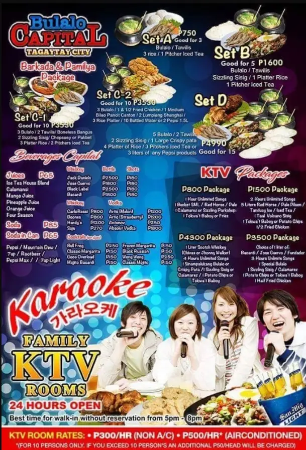 Bulalo Capital Philippines Menu