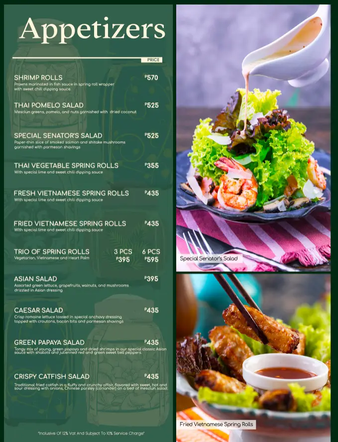 Cafe Voi la Philippines Menu