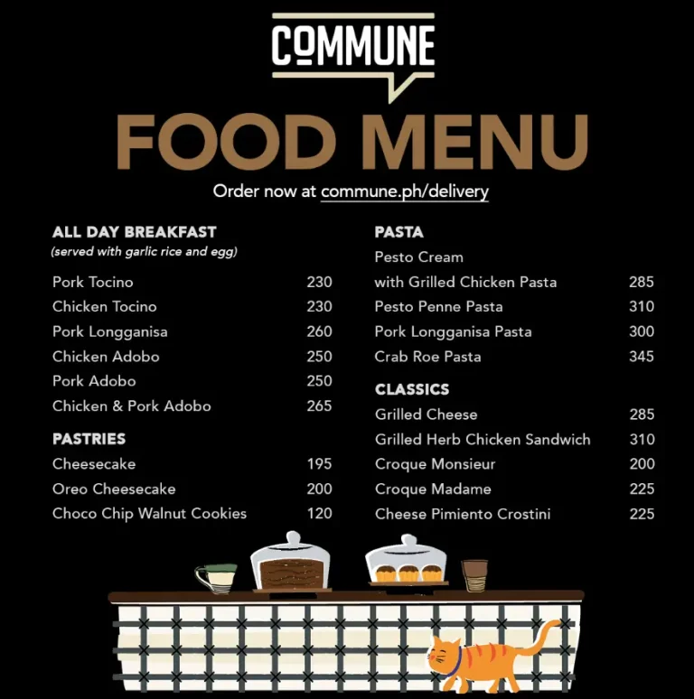 Commune Menu