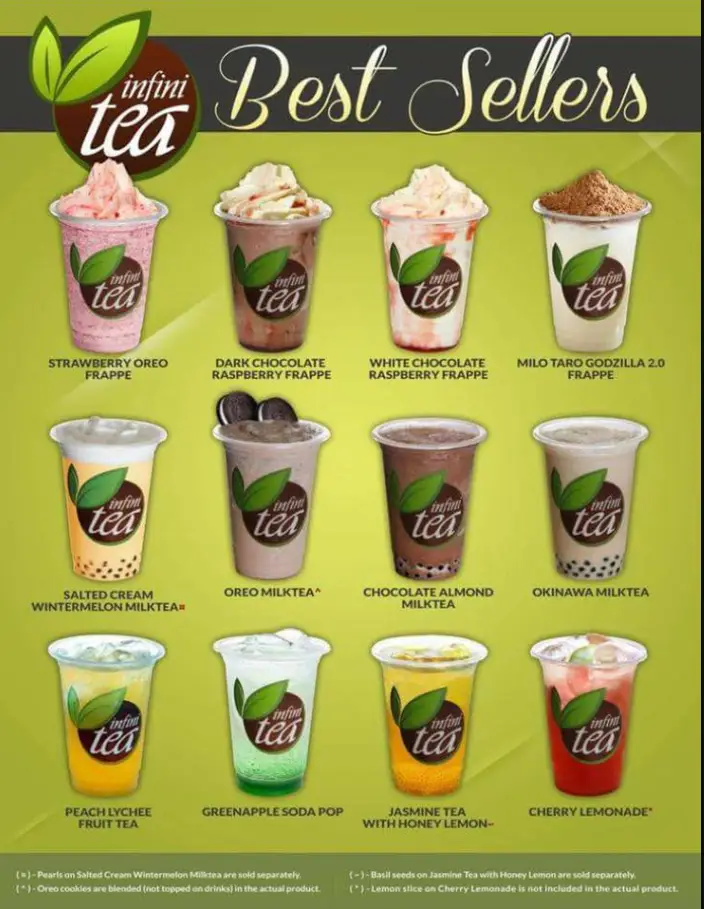 Infinitea Menu