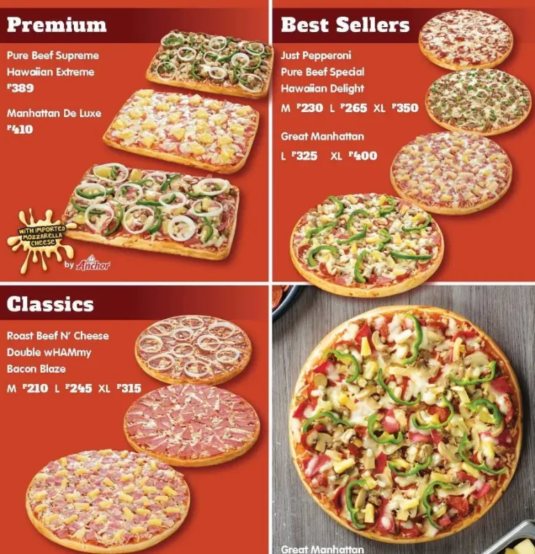 Lots’a Pizza Menu