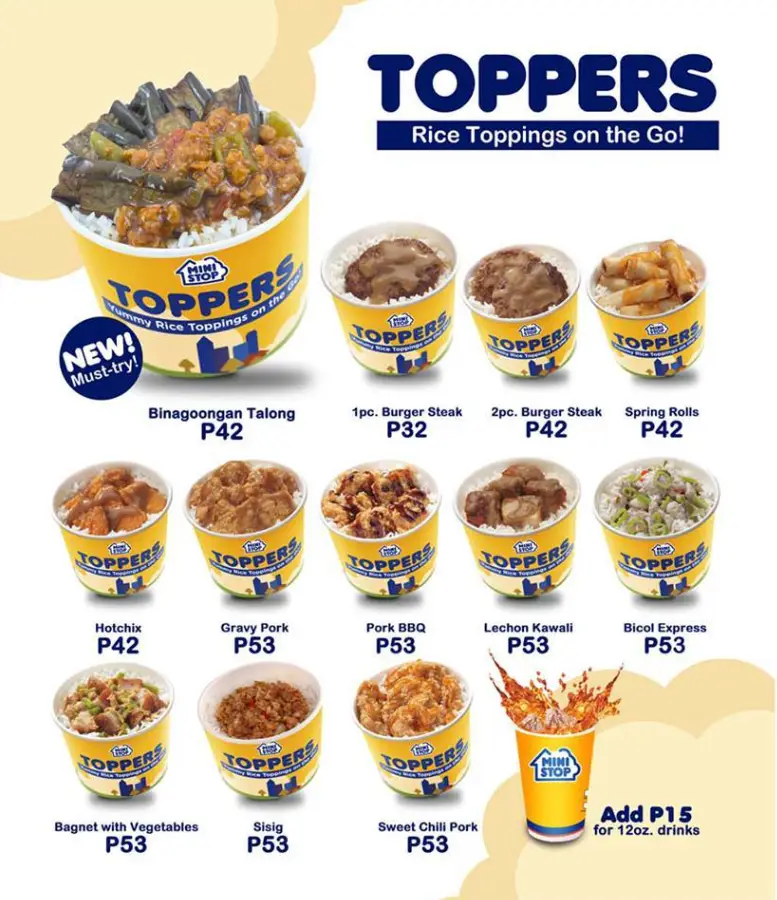 Ministop Philippines Menu