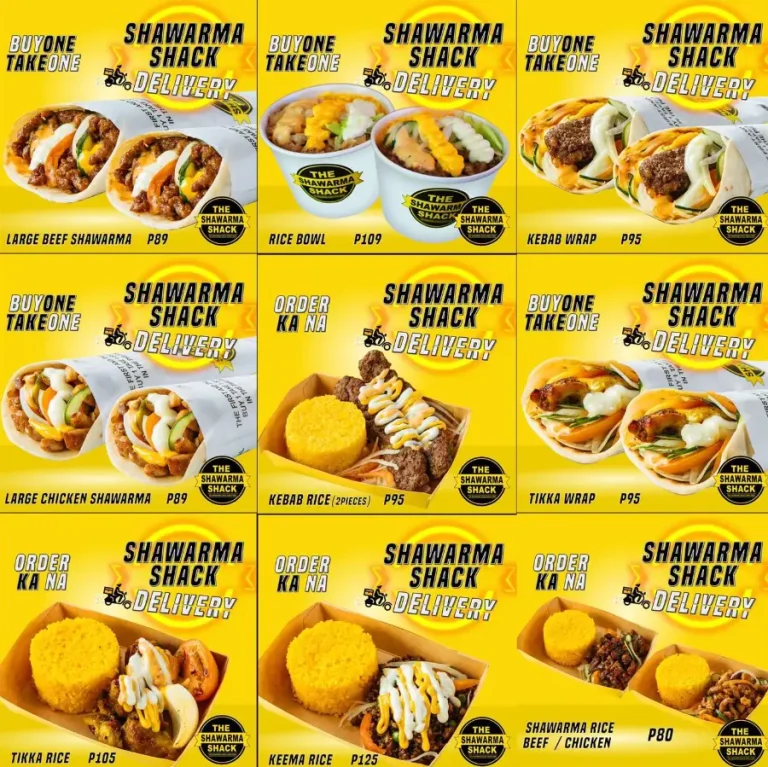 Shawarma Shack Menu