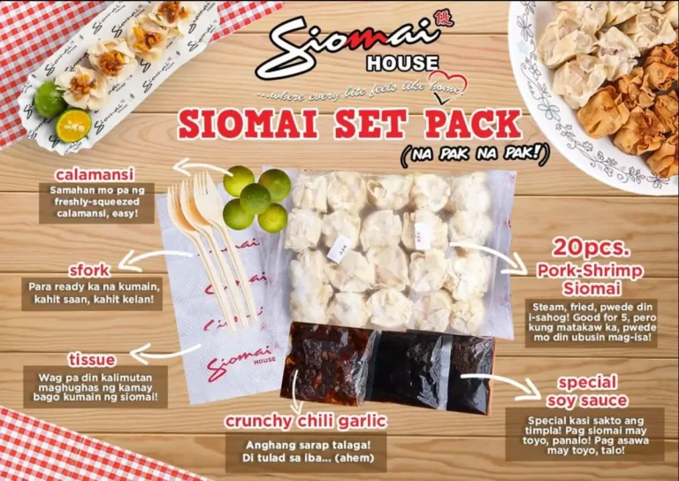 Siomai House Menu