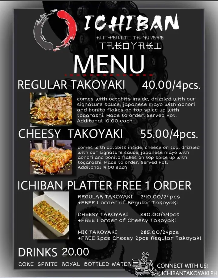 Takoyaki Philippines Menu