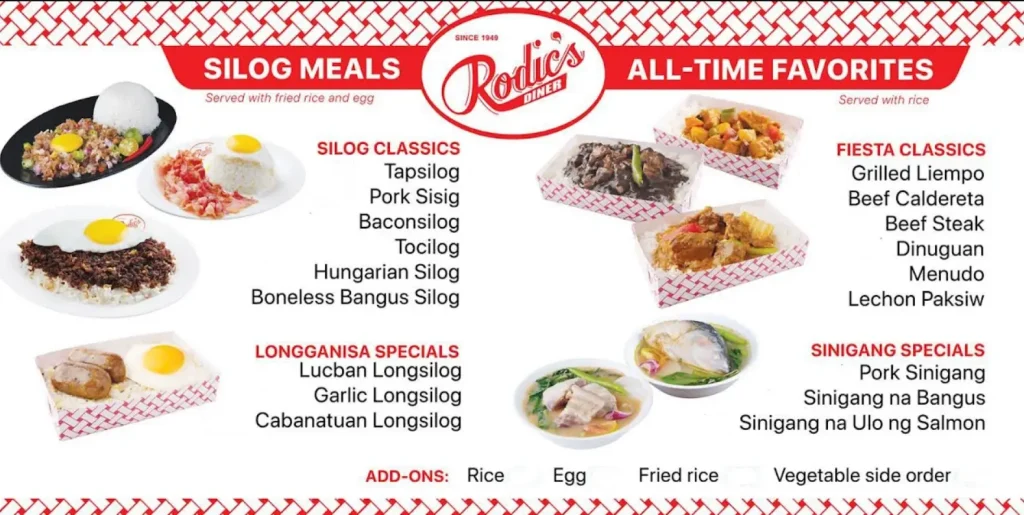 Tapsilog Philippines Menu