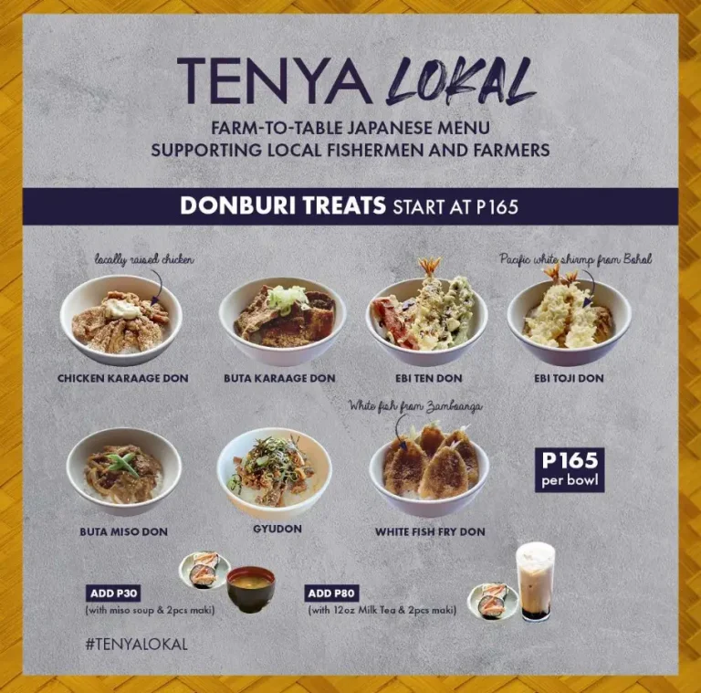 Tenya Menu