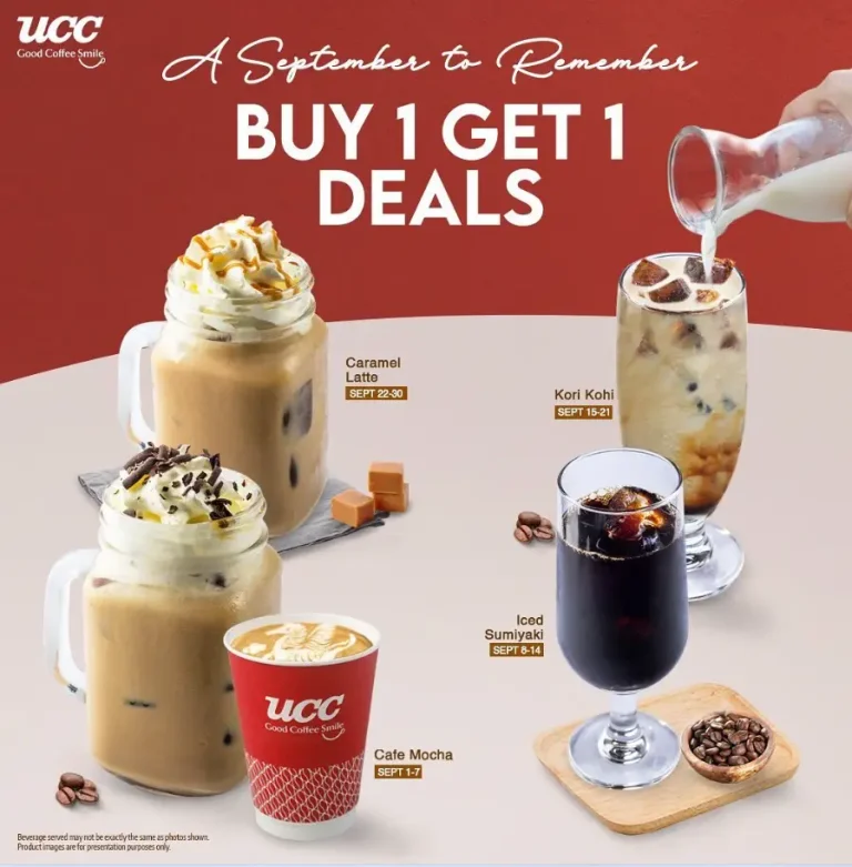 UCC Coffee Menu