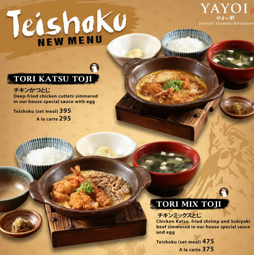 Yayoi Philippines Menu