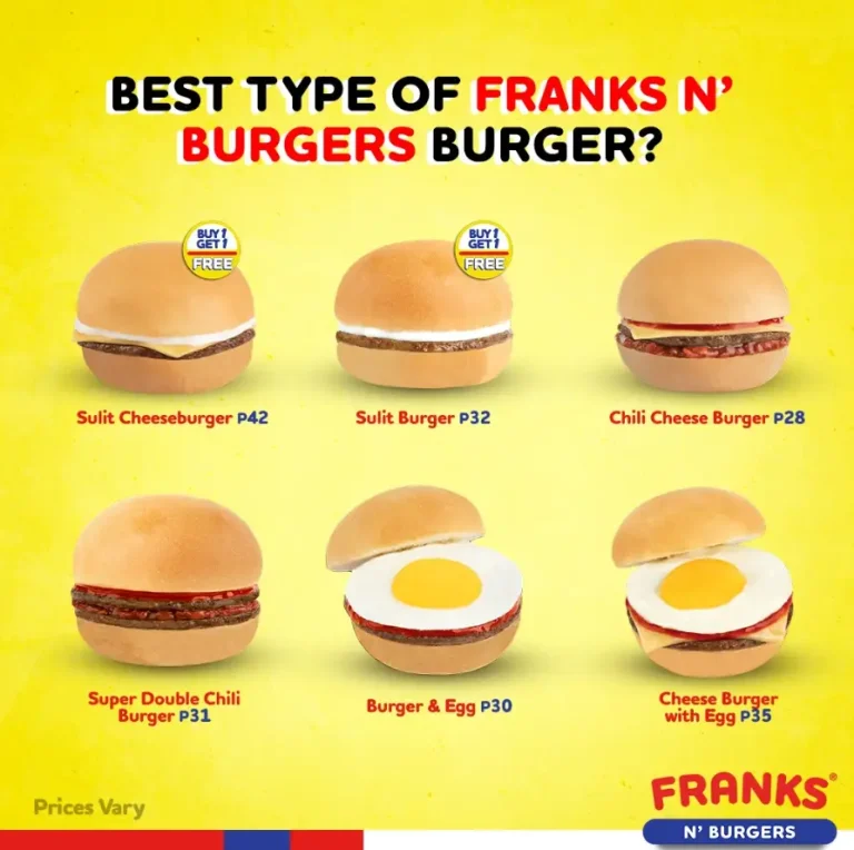 Franks N’ Burgers Menu