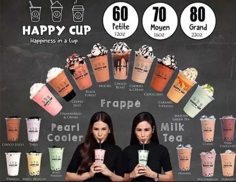 Happy Cup Menu