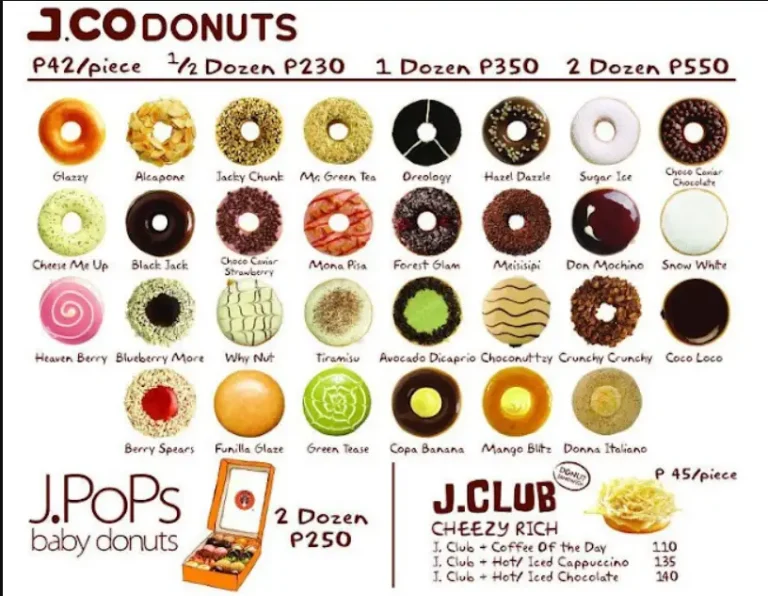 JCO Menu