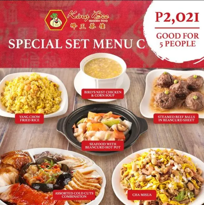 King Bee Philippines Menu