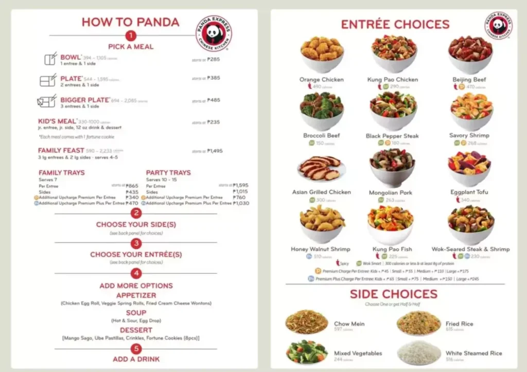 Panda Express Philippines Menu