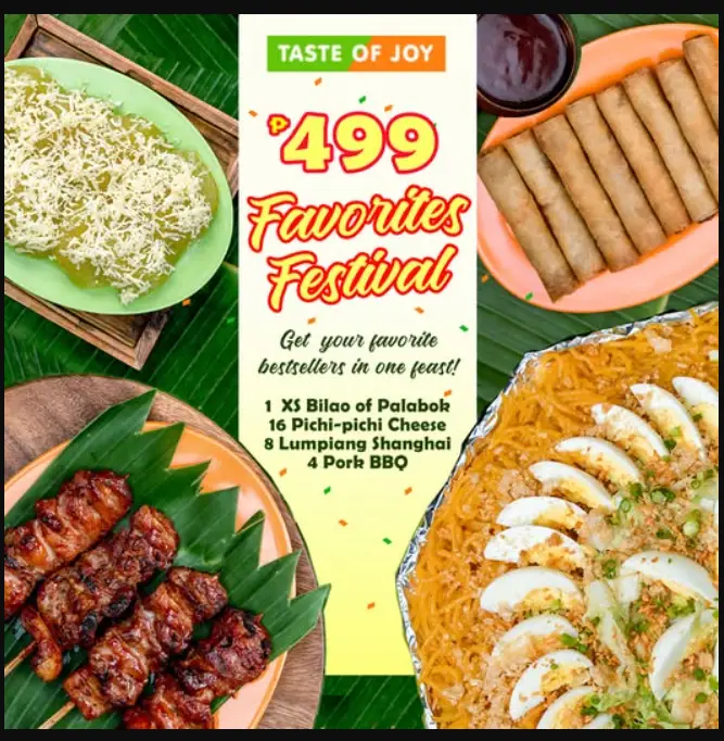 Taste of Joy Menu