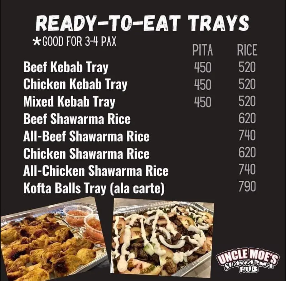 Uncle Moe’s Philippines Menu