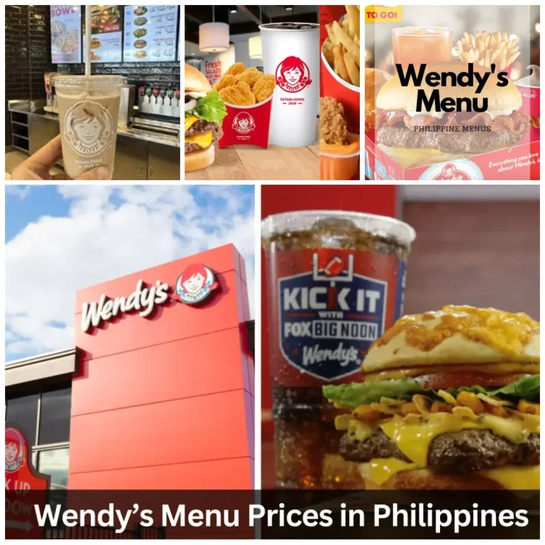 Wendy’s Philippines Menu [Updated Prices 2025]